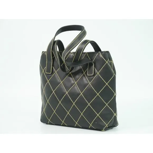 Chanel Quilted Leather Surpique Tote Black - Picture 2 of 7